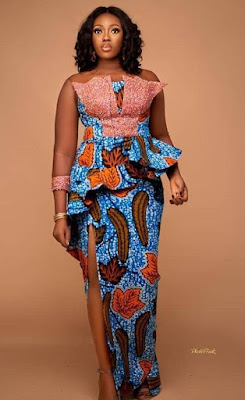 Nigerian Ankara Skirt and Blouse Styles for Ladies