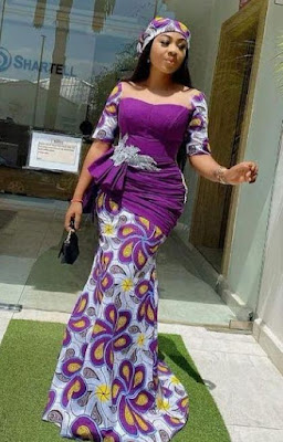 Nigerian Ankara Skirt and Blouse Styles for Ladies