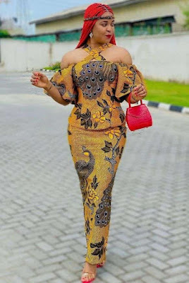 Nigerian Ankara Skirt and Blouse Styles for Ladies