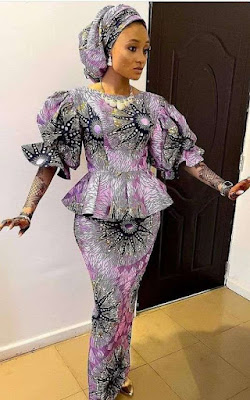 Nigerian Ankara Skirt and Blouse Styles for Ladies