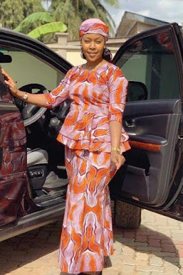 Nigerian Ankara Skirt and Blouse Styles for Ladies