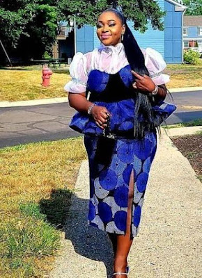 Nigerian Ankara Skirt and Blouse Styles for Ladies