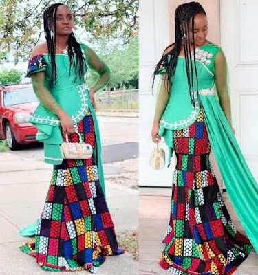 Nigerian Ankara Skirt and Blouse Styles for Ladies