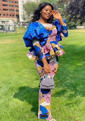 Nigerian Ankara Skirt and Blouse Styles for Ladies