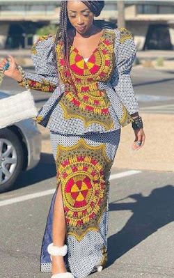 Nigerian Ankara Skirt and Blouse Styles for Ladies