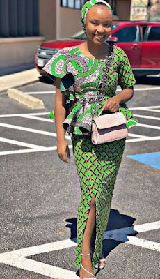 Nigerian Ankara Skirt and Blouse Styles for Ladies