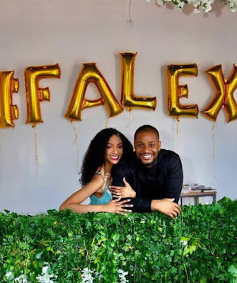 Alex Ekubo and fiancee Alex Ekubo and fiancee separates