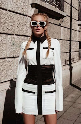 Black and white fabric styles