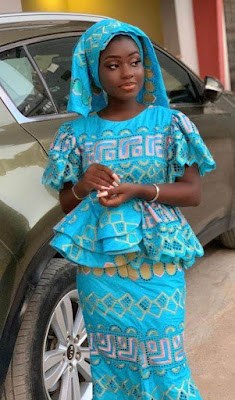 Peplum lace styles Peplum lace Asoebi Styles