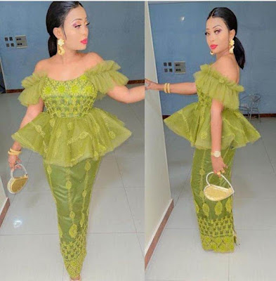 Peplum lace styles Peplum lace Asoebi Styles