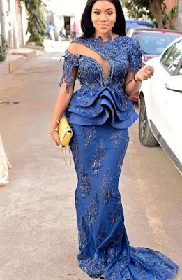 Peplum lace styles Peplum lace Asoebi Styles