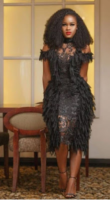 Latest Short Lace Gown Styles