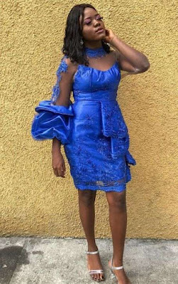 Latest Short Lace Gown Styles