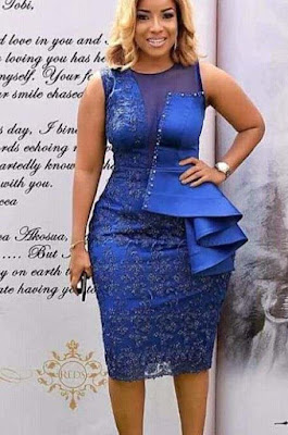 Latest Short Lace Gown Styles