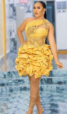 Latest Short Lace Gown Styles