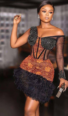 Latest Short Lace Gown Styles