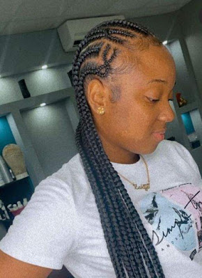 All Back Ghana Weaving Styles Latest All Back Ghana Weaving Styles