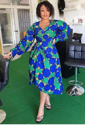 Ankara Midi gown styles Latest Ankara Midi gown styles