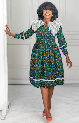 Ankara Midi gown styles Latest Ankara Midi gown styles