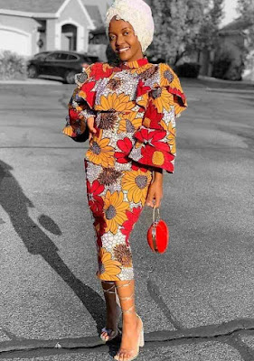 Ankara Midi gown styles Latest Ankara Midi gown styles