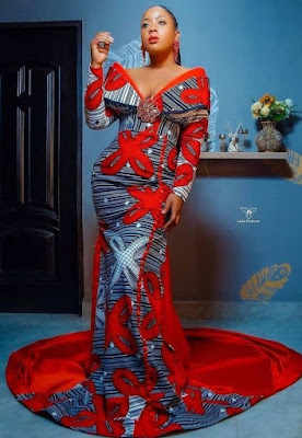 Off shoulder Ankara Gown styles Latest off shoulder Ankara Gown Styles