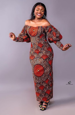30+ Hot Off Shoulder Ankara Gown Styles for Ladies - Claraito's Blog
