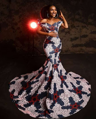 Off shoulder Ankara Gown styles Latest off shoulder Ankara Gown Styles