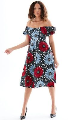 Off shoulder Ankara gown styles Latest off shoulder Ankara Gown Styles