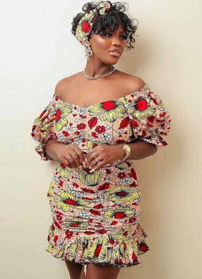 Off shoulder Ankara Gown styles Latest off shoulder Ankara Gown Styles
