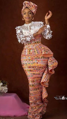 Flounce dress style Beautiful flounce dress styles for ladies