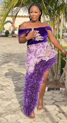 Flounce dress style Beautiful flounce dress styles for ladies