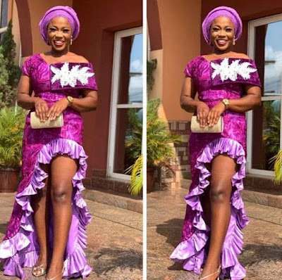 Flounce dress style Beautiful flounce dress styles for ladies