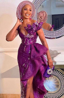 Flounce dress style Beautiful flounce dress styles for ladies