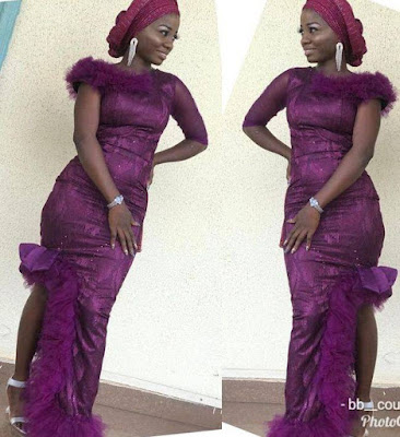 Flounce dress style Beautiful flounce dress styles for ladies