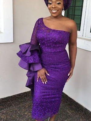 Flounce dress style Beautiful flounce dress styles for ladies