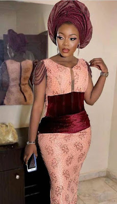 Lace and Suede/Velvet Combination Styles Beautiful Lace and Suede/Velvet Combination Styles