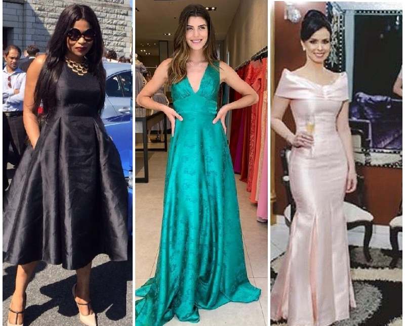 Beautiful Tafeta Material Dress Styles