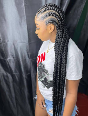 All Back Ghana Weaving Styles Latest All Back Ghana Weaving Styles