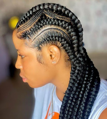 All Back Ghana Weaving Styles Latest All Back Ghana Weaving Styles