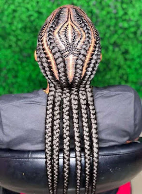 All Back Ghana Weaving Styles Latest All Back Ghana Weaving Styles