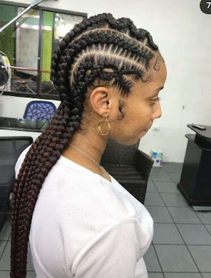 All Back Ghana Weaving Styles Latest All Back Ghana Weaving Styles