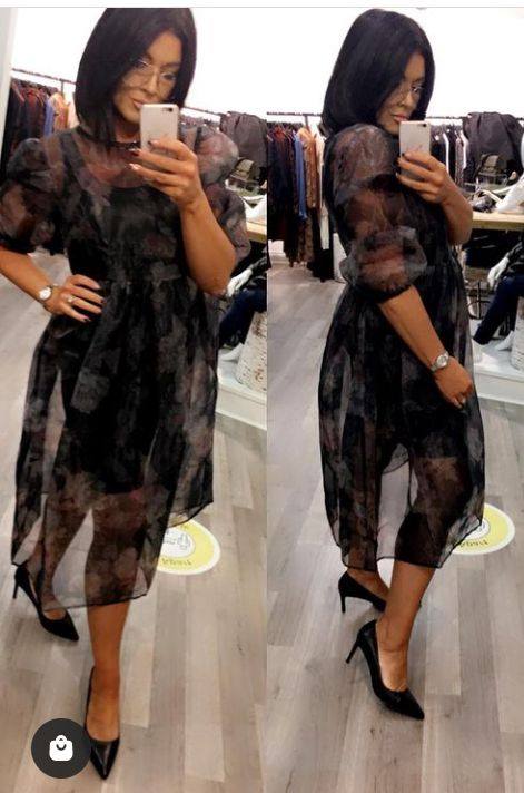 Beautiful Sheer fabric dress to rock this season