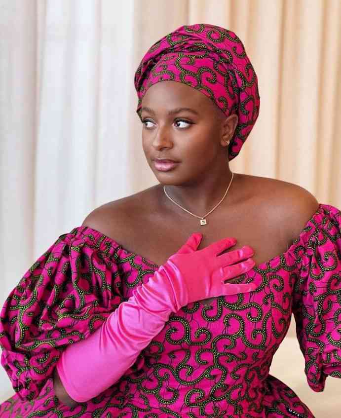 Dj Cuppy's Ankara Gown is Stunning 