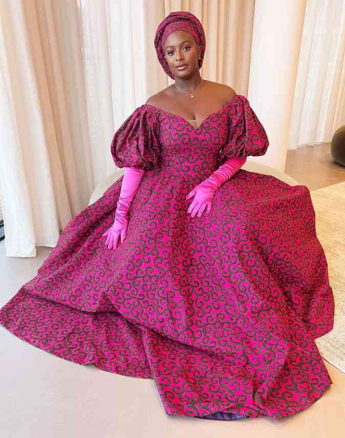 Dj Cuppy's Ankara Gown is Stunning 