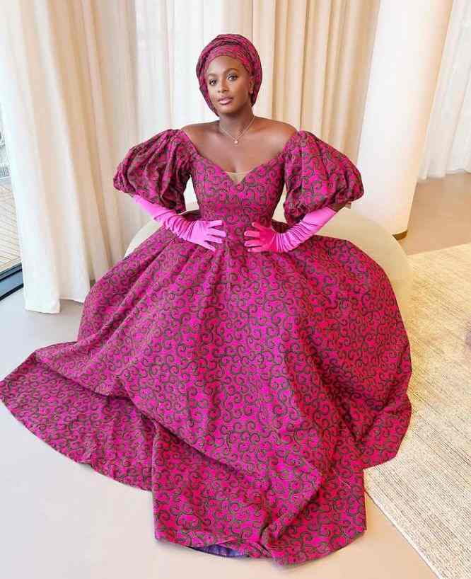 Dj Cuppy's Ankara Gown is Stunning 