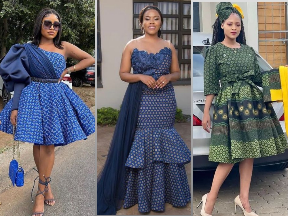 Latest Shweshwe Dresses Latest South African Shweshwe Dress Styles 
