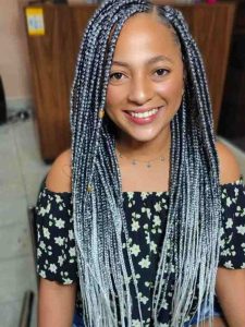 40 Mixed Color Box Braids Ideas - Best Combination - Claraito's Blog