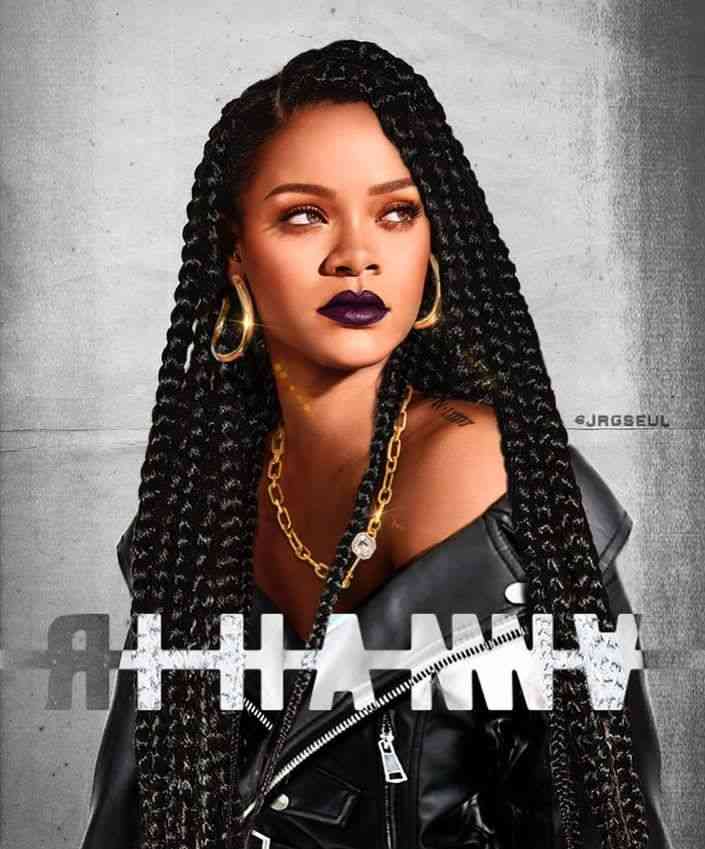 Rihanna Braids Hairstyles