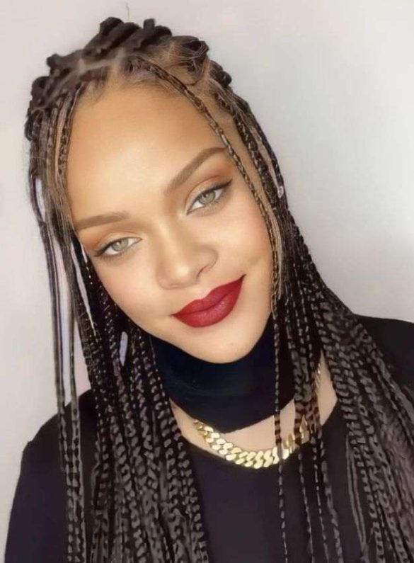 20 Beautiful Rihanna Braids Hairstyles that will Inspire you - Claraito ...