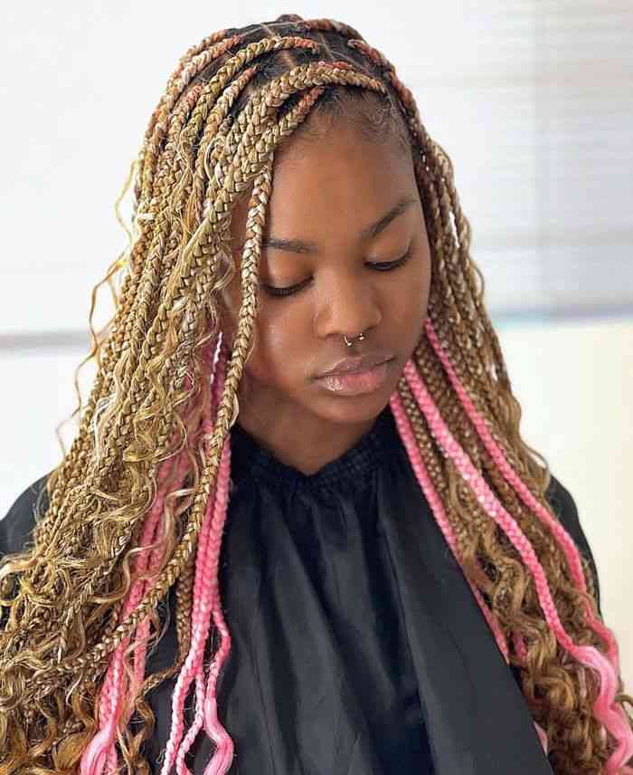 Goddess braids styles